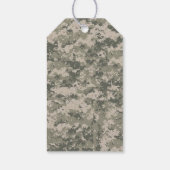 Étiquettes-cadeau Camouflage numérique ACU Camouflage militaire unif (Dos)