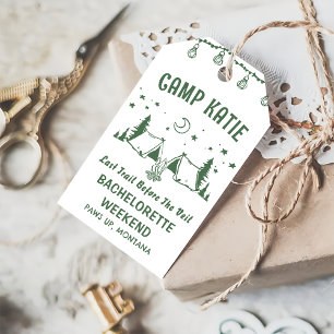 Étiquettes-cadeau Camp Bachelorette Party Tags cadeaux