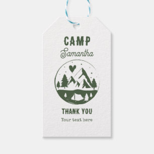Étiquettes-cadeau Camp de fête de Bachelorette Camping Bach Week-end