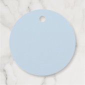 Étiquettes Cadeau Camping Anniversaire Fête Bleue Tente Happy Camper (Dos)