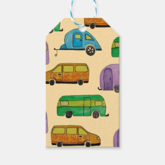 Étiquettes-cadeau Camping caravans