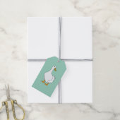 Étiquettes-cadeau Canard à canard blanc (Avec de la ficelle)