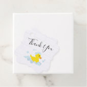 Étiquettes Cadeau Canard en caoutchouc (En situation)