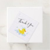 Étiquettes Cadeau Canard en caoutchouc (En situation)