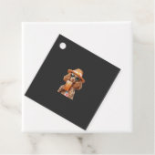 Étiquettes Cadeau Caniche (En situation)