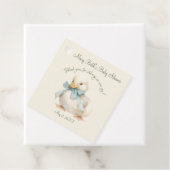 Étiquettes Cadeau Canotage avec Baby shower de ruban (En situation)