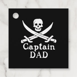 Étiquettes Cadeau Capitaine Papa - Classique