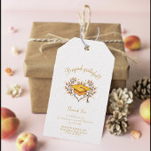 Étiquettes-cadeau capuchon de graduation Merci doré à main