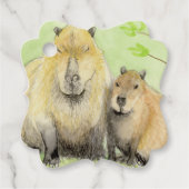 Étiquettes Cadeau Capybara (Devant)