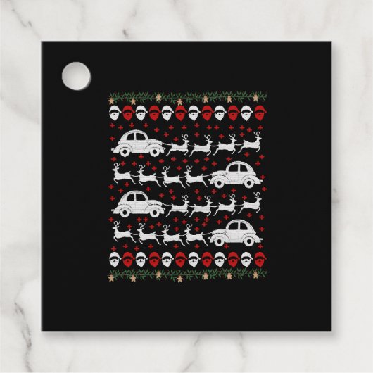 Étiquettes Cadeau Car Christmas (Devant)