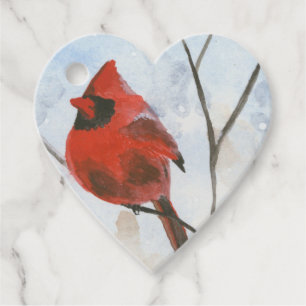 Étiquettes Cadeau Cardinal