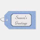 Étiquettes-cadeau Cardinal Feast Blue (Dos (Horizontal))