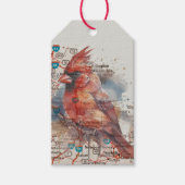 Étiquettes-cadeau Cardinal sur Virginia Road Map (Devant)