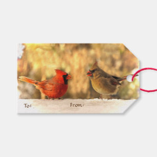 Étiquettes-cadeau Cardinals in Automne Pack of Gift Tags