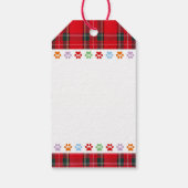 Étiquettes-cadeau Caricature de Noël au chocolat (Dos)