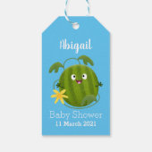 Étiquettes-cadeau Caricature joli et souriant de pastèque (Dos)