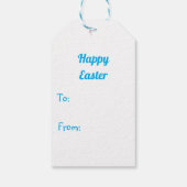 Étiquettes-cadeau Caricature mignonne Lapin de Pâques (Dos)