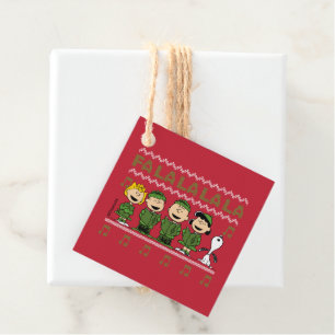 Étiquettes Cadeau Caroling Christmas Sweater Graphic