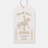 Étiquettes-cadeau Carousel Merry-go-round (Dos)