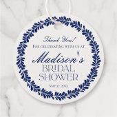 Étiquettes Cadeau Carreaux bleu Talavera Espagne Fiesta Fête des mar (Dos)