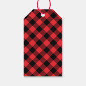 Étiquettes-cadeau Carreaux Vichy Rouge de Buffalo (Dos)