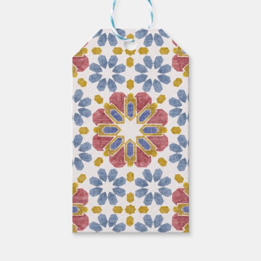 Étiquettes-cadeau Carrelage marocain (Devant)