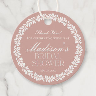 Étiquettes Cadeau Carrelage Talavera Rose Fête de Mariage Fiesta Esp