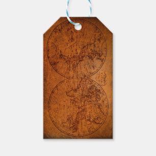 Étiquettes-cadeau Carte antique Classic Vintage Rustique