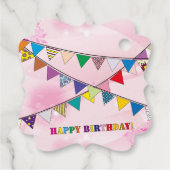 Étiquettes Cadeau carte d'anniversaire (Dos)