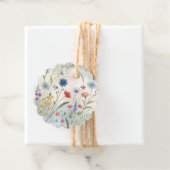Étiquettes Cadeau Carte de détail du Mariage Fleur sauvage Mountain (En situation)