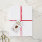 Étiquettes-cadeau Carte de Noël Eucalyptus Acorns (Avec de la ficelle)