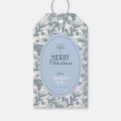 Étiquettes-cadeau Carte de Noël Russe de Noël Pine Design (Devant)