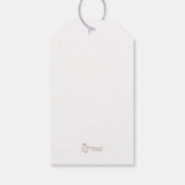 Étiquettes-cadeau Carte de Noël Russe de Noël Pine Design (Dos)