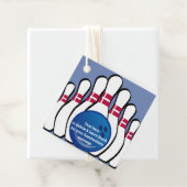 Étiquettes Cadeau Carte de préférence pour la conception de bowling (En situation)