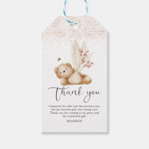 Étiquettes-cadeau Carte de remerciement pour le premier anniversaire