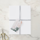 Étiquettes-cadeau Carte de remerciement rose pour un hiver merveille (Avec de la ficelle)