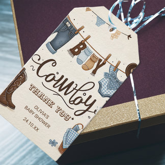 Étiquettes-cadeau carte de remerciements baby shower