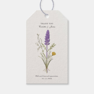 Étiquettes-cadeau Carte de remerciements Mariage Lavender