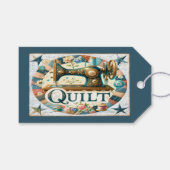 Étiquettes-cadeau Carte de visite de couture de patchwork (Devant (Horizontal))