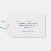 Étiquettes-cadeau Carte du New Jersey à longue branche Elégant maria (Dos Horizontal)