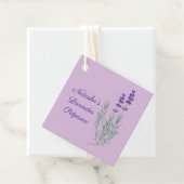 Étiquettes Cadeau Carte Fleur Lavender Flower Favbal (En situation)