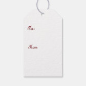 Étiquettes-cadeau Carte postale Arbre de Noël (Dos)