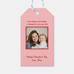 Étiquettes-cadeau Carte Saint Valentin pour enfants