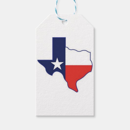 ÉTIQUETTES-CADEAU CARTE TEXAS (Devant)