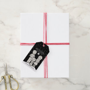 Étiquettes-cadeau Cartographie de Noël