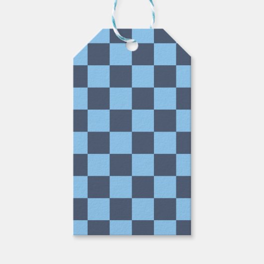 Étiquettes-cadeau Carton bleu (Devant)