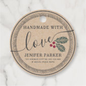 Étiquettes Cadeau Carton vacances saint baie fait main (Devant)