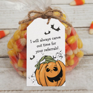Étiquettes-cadeau Carve out Time for Your Referals Halloween