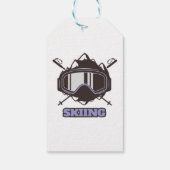 Étiquettes-cadeau Casque de ski cool (Dos)