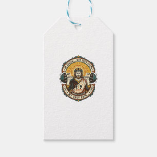 Étiquettes-cadeau Casque Jésus tête morte réglage moyen silencieux G